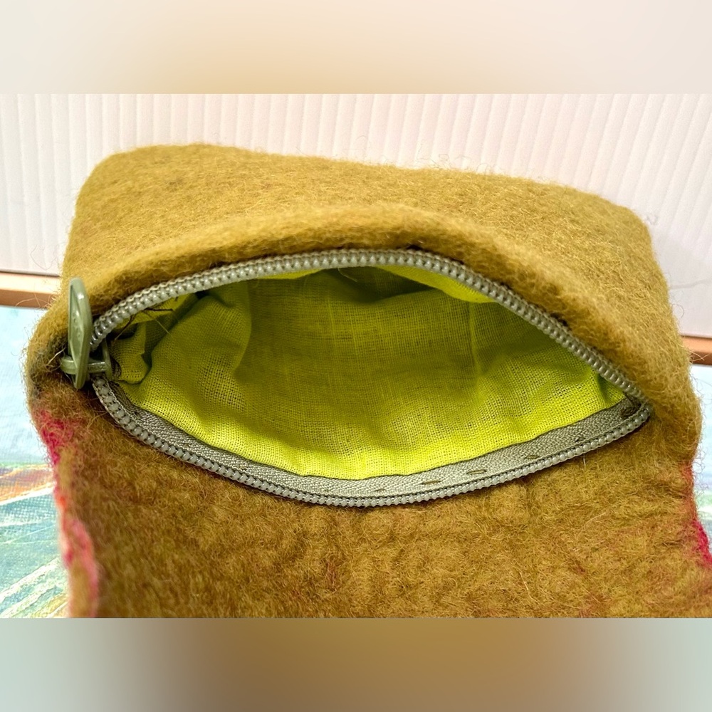 HANDMADE Wool Felted $$$ Purse - Picture 6 of 6